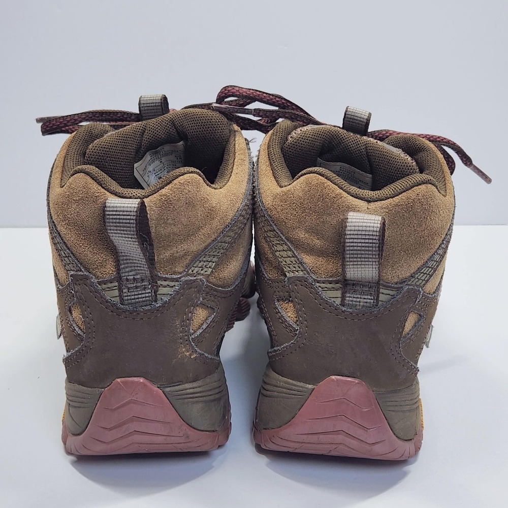 Merrell Hiking Shoes Womens Size 7.5 Brown Waterproof Mid Top Vibram J37144 - Picture 12 of 16